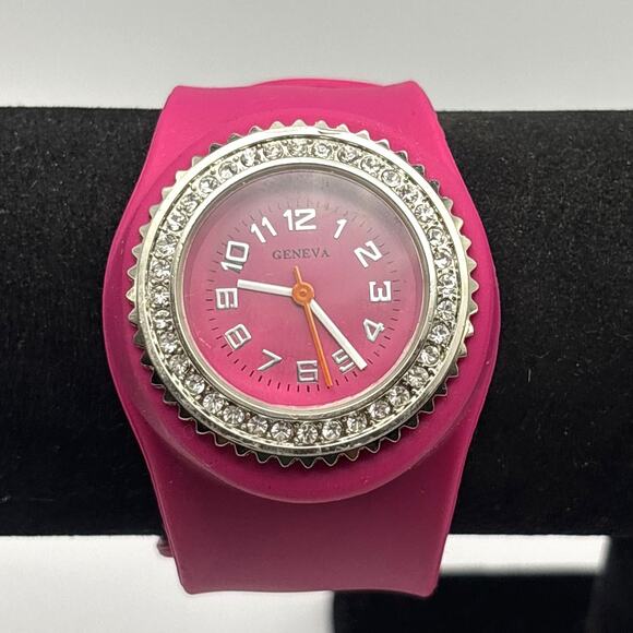 Y2K Pink Slap On Geneva Watch - Picture 2 of 5